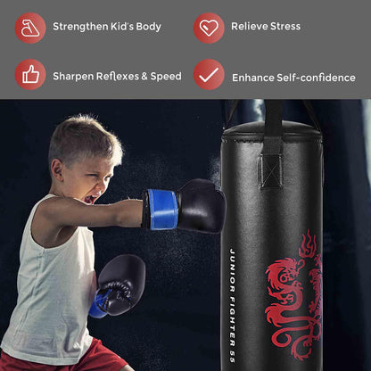 5 Pieces Kids Punching Bag Set Hanging Punching Set with Boxing Gloves