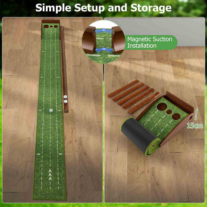 Indoor/Outdoor Golf Putting Mat for Training & Practicing