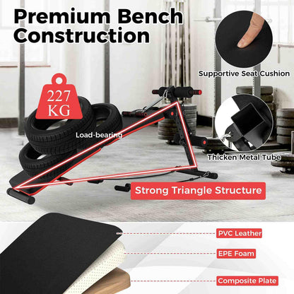 Multifunctional Sit up Bench 4 Position Adjustable Metal Workout Bench