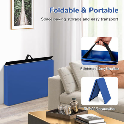 180cm x 60cm Extra Thick Foam Folding Gymnastics Exercise Mat with Carrying Handles
