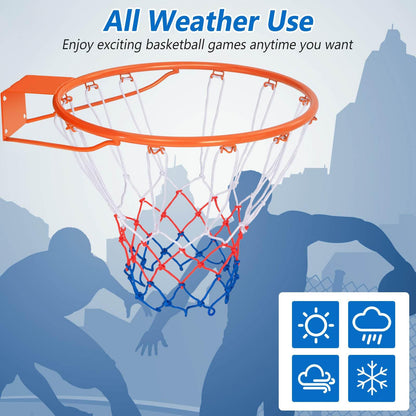 38 cm Wall Door Mounted Basketball Goal Rim for Indoor Outdoor