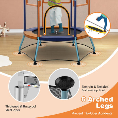 48" Mini Trampoline w/Safety Enclosure Net