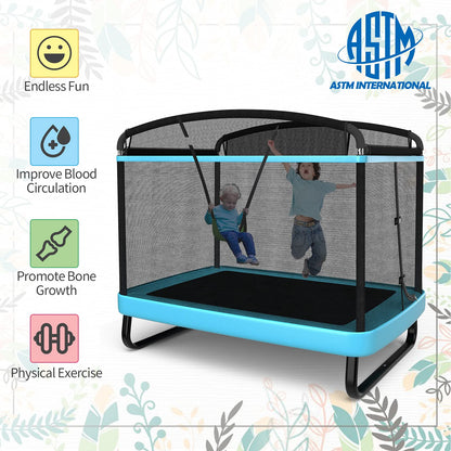6FT Kids Recreational Trampoline for Boys & Girls Over 3 Years Old