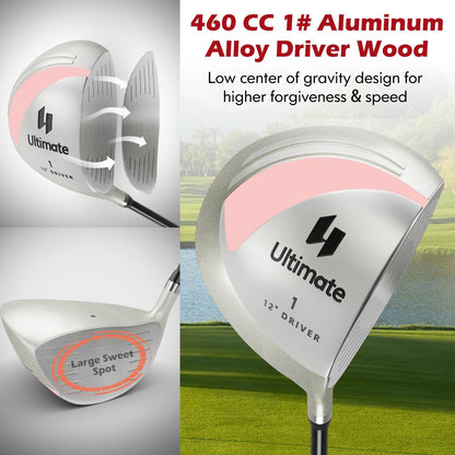 Women's Complete Golf Club Set 9 Pieces