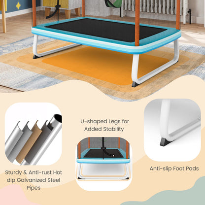 6FT Kids Recreational Trampoline for Boys & Girls Over 3 Years Old