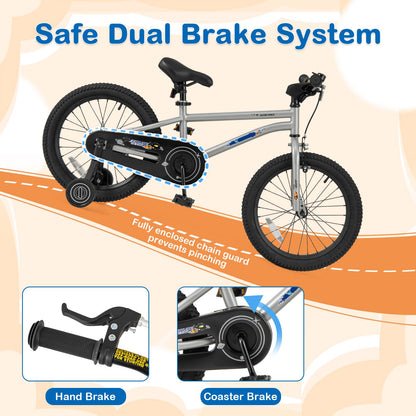 Kids Bike for 4-7 Years Old Sport Bicycle Adjustable with Training Wheels