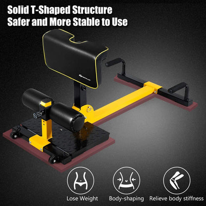8-in-1 Sissy Squat Fitness Equipment Functional Core Workout Training Sit Up & Push Up Leg Exerciser