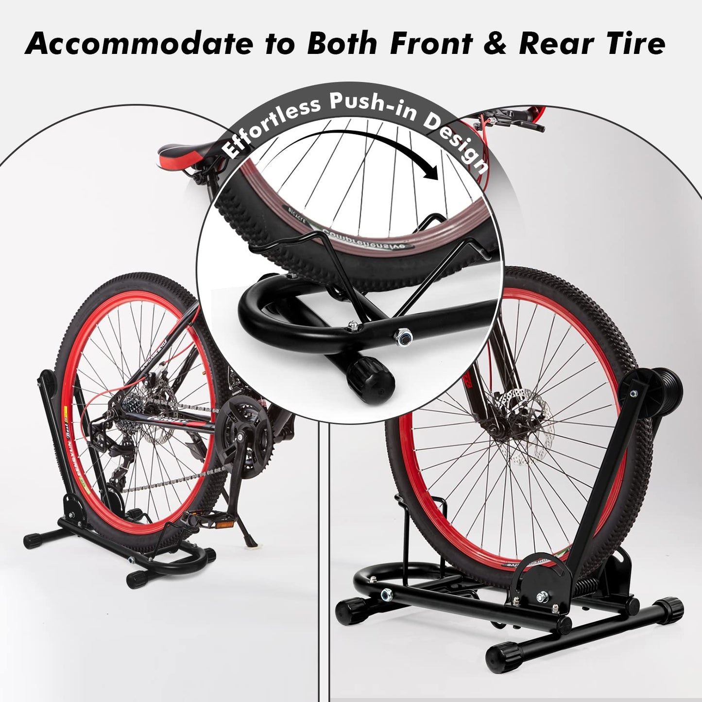 Foldable Bike Storage Stand for 61-70 cm 700C Mountain and Road Bike