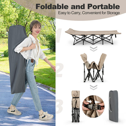 Portable Tent Cot for Indoor Outdoor Travel Camp Vacation Supports 200kg