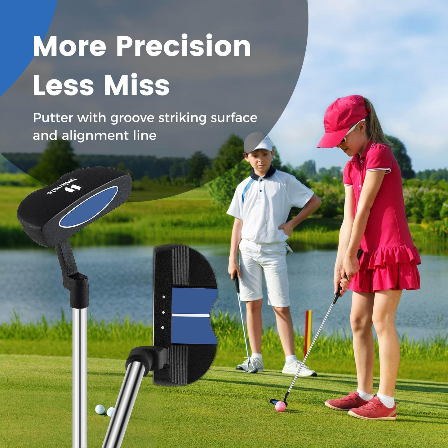 Junior Complete Golf Club Set with Lightweight Design for Kids
