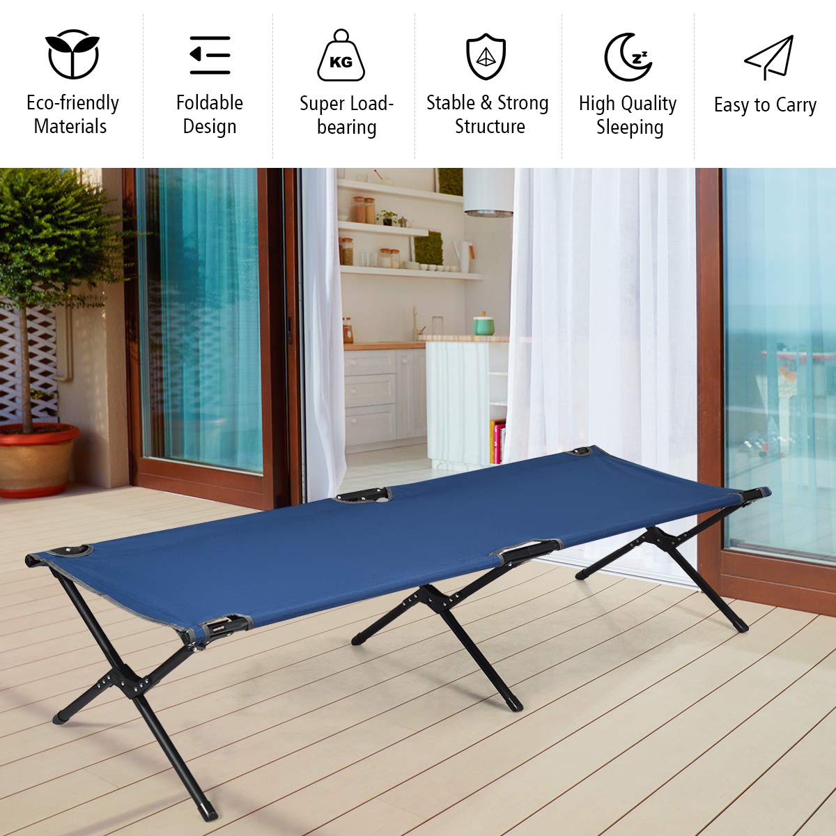 Folding Outdoor Camping Cot Ultralight Tent