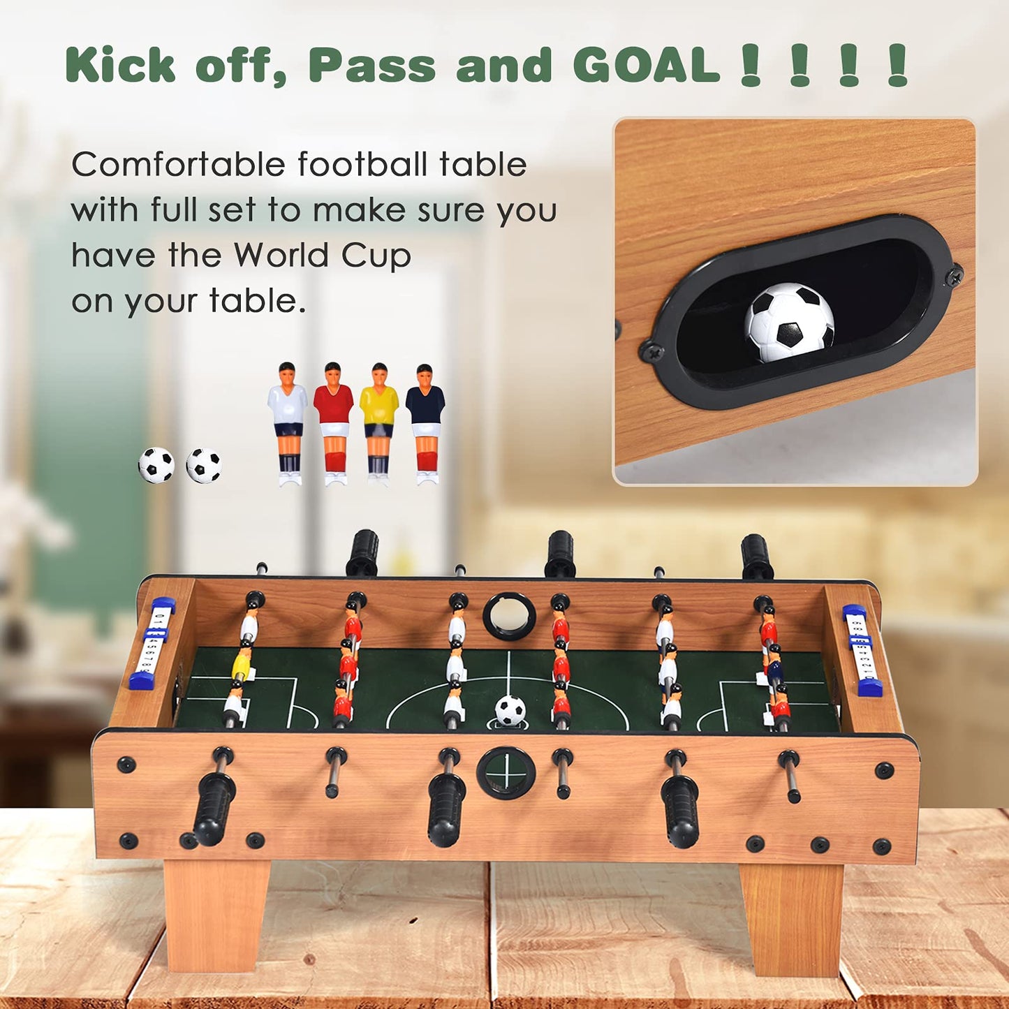 Tabletop Foosball Table for Game Room