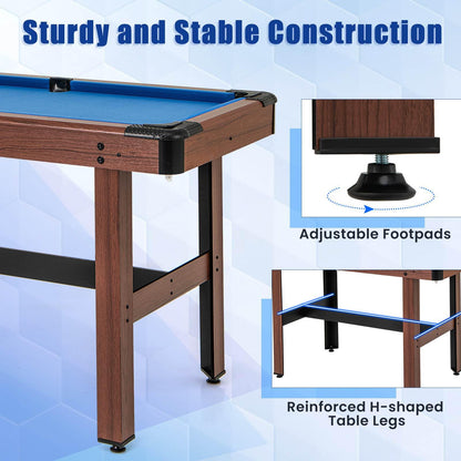 1.2M Pool Table for Kids & Adults for Family Game Bar