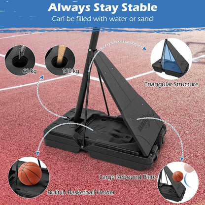 Portable Basketball Hoop for Kids Teens Adults