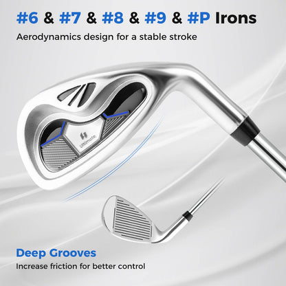 Complete Golf Club Package Set with oversize aluminum driver for Outdoor Use