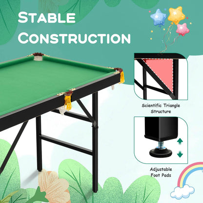 122 CM Folding Billiard/Pool Table Set w/Accessories