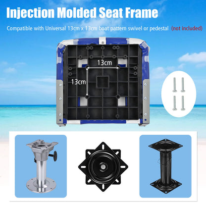 High Back Boat Seat with High-density Sponge Cushion
