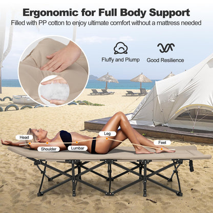 Portable Tent Cot for Indoor Outdoor Travel Camp Vacation Supports 200kg