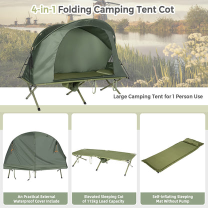 4-In-1 Camping Cot Tent for 1 Person to Use for Outdoor Activities