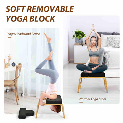 Yoga Headstand Bench Upside Down Chair for Balance Training
