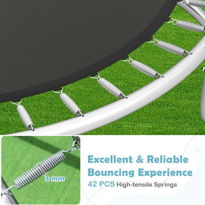 Heavy Duty Recreational Trampoline with Safety Enclosure Net