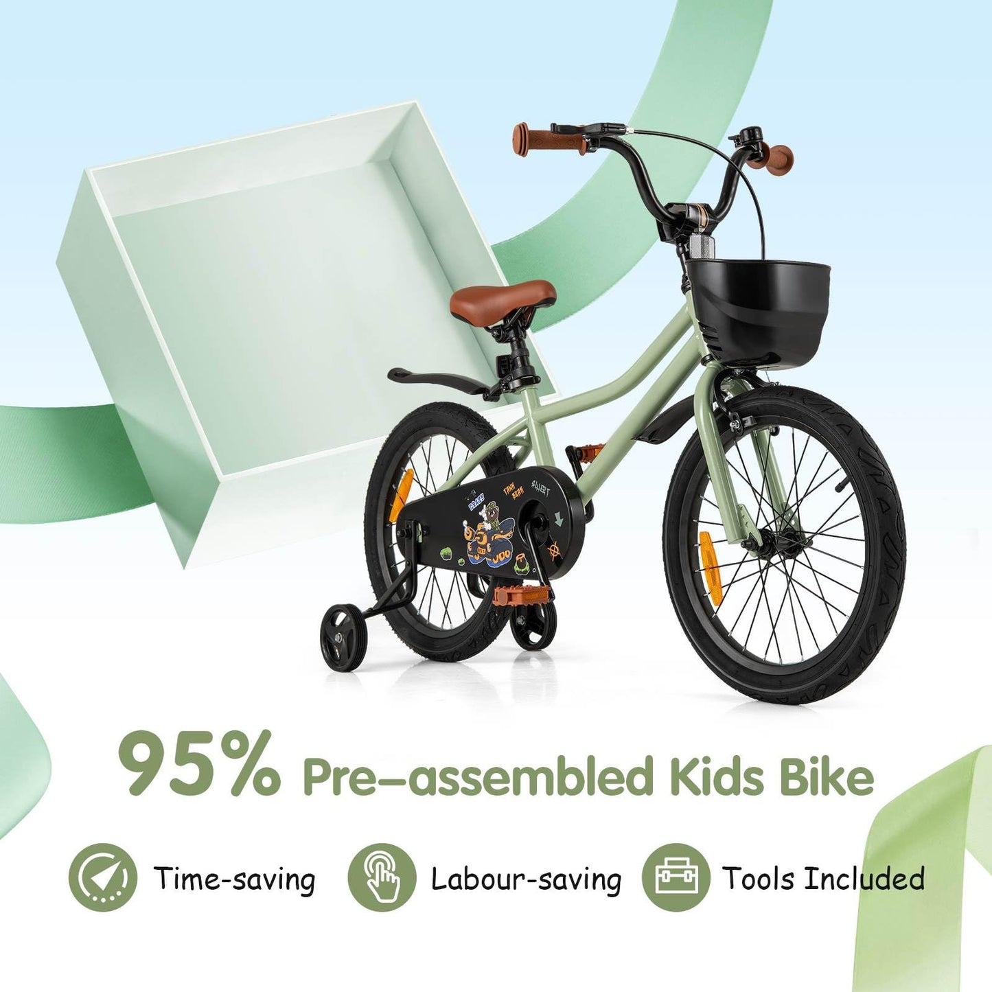 14 16 18 Inch Kids Bicycle for 3-8 Years Old