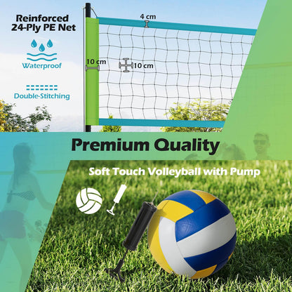 Portable Outdoor Volleyball Net Set