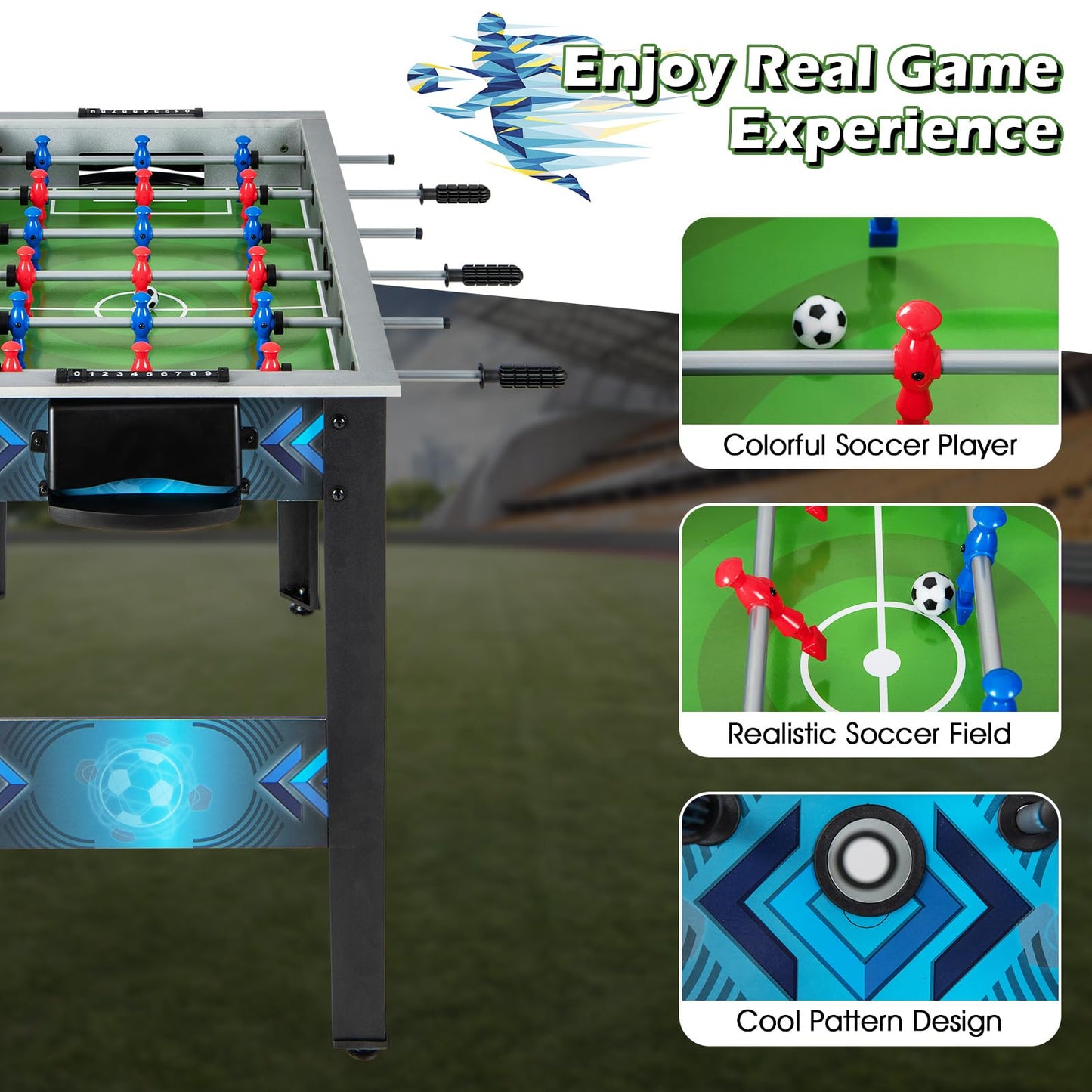 94 cm Foosball Table for Kids Teens Adults