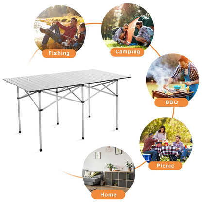 Lightweight Picnic Table for Outdoor Cooking Backpacking  (141 x 70 x 70 cm (L x W x H))