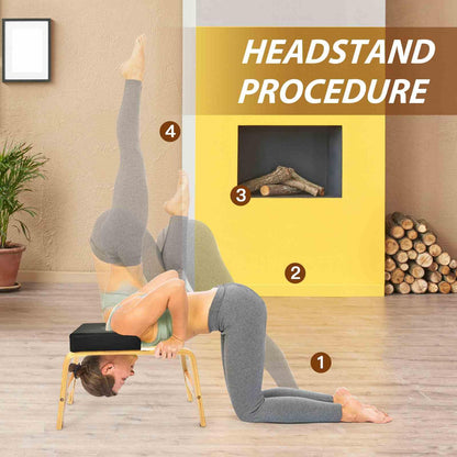 Yoga Headstand Bench Upside Down Chair for Balance Training