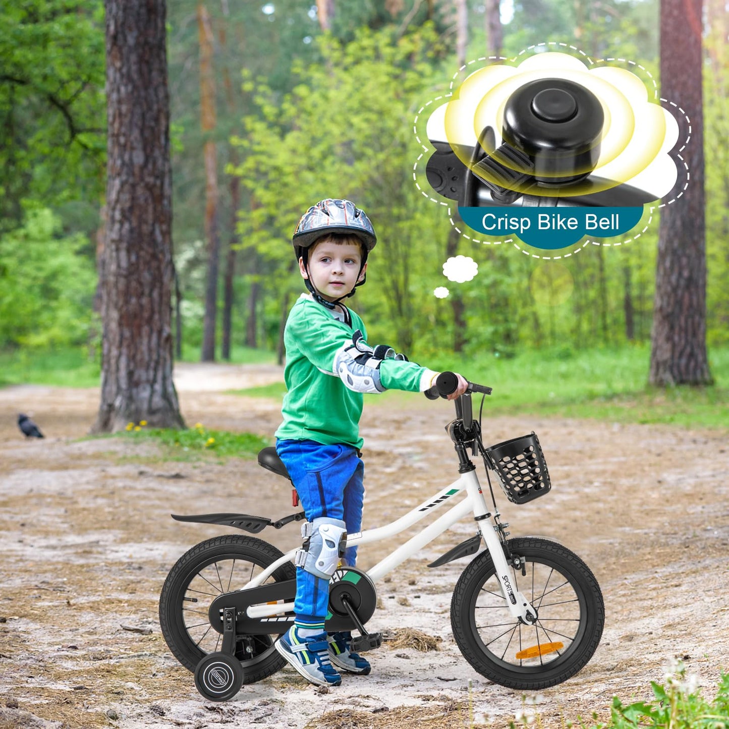 14 16 18 Inch Kids Bike with Training Wheels for Girls Boys