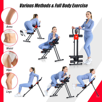 Abdominal Cruncher Machine Foldable Core Abdominal Trainer