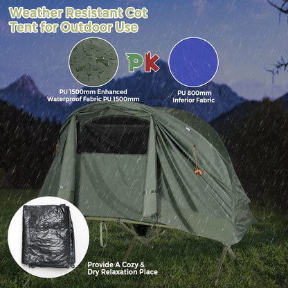 4-In-1 Camping Cot Tent for 1 Person to Use for Outdoor Activities
