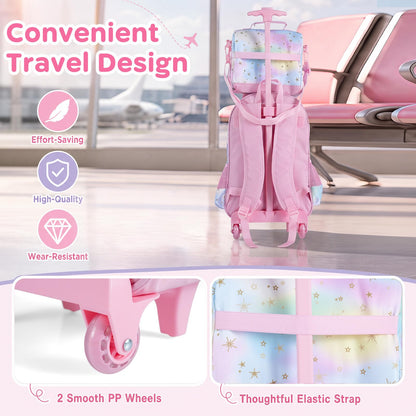 Wheeled Backpack with Lunch Box and Pencil Case