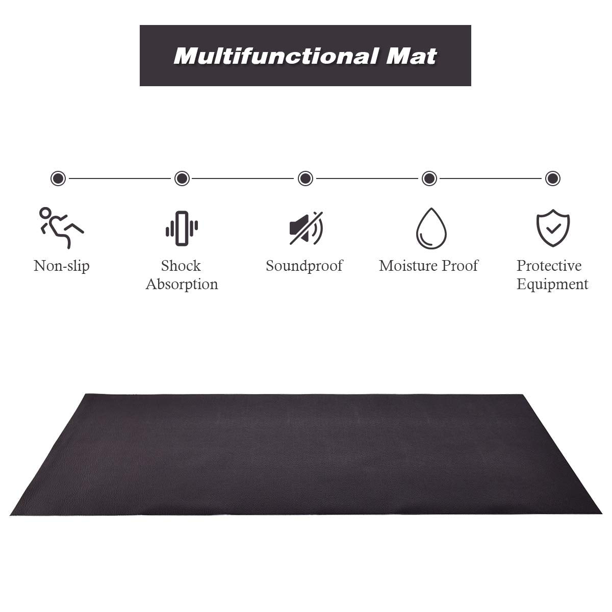 2M Floor Protect Exercise Equipment Mat for Home