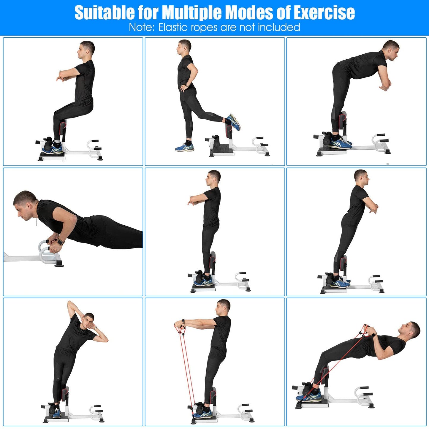 Multifunction Sissy Squat Machine Hip Thrust Machine Sit up Exercise Set