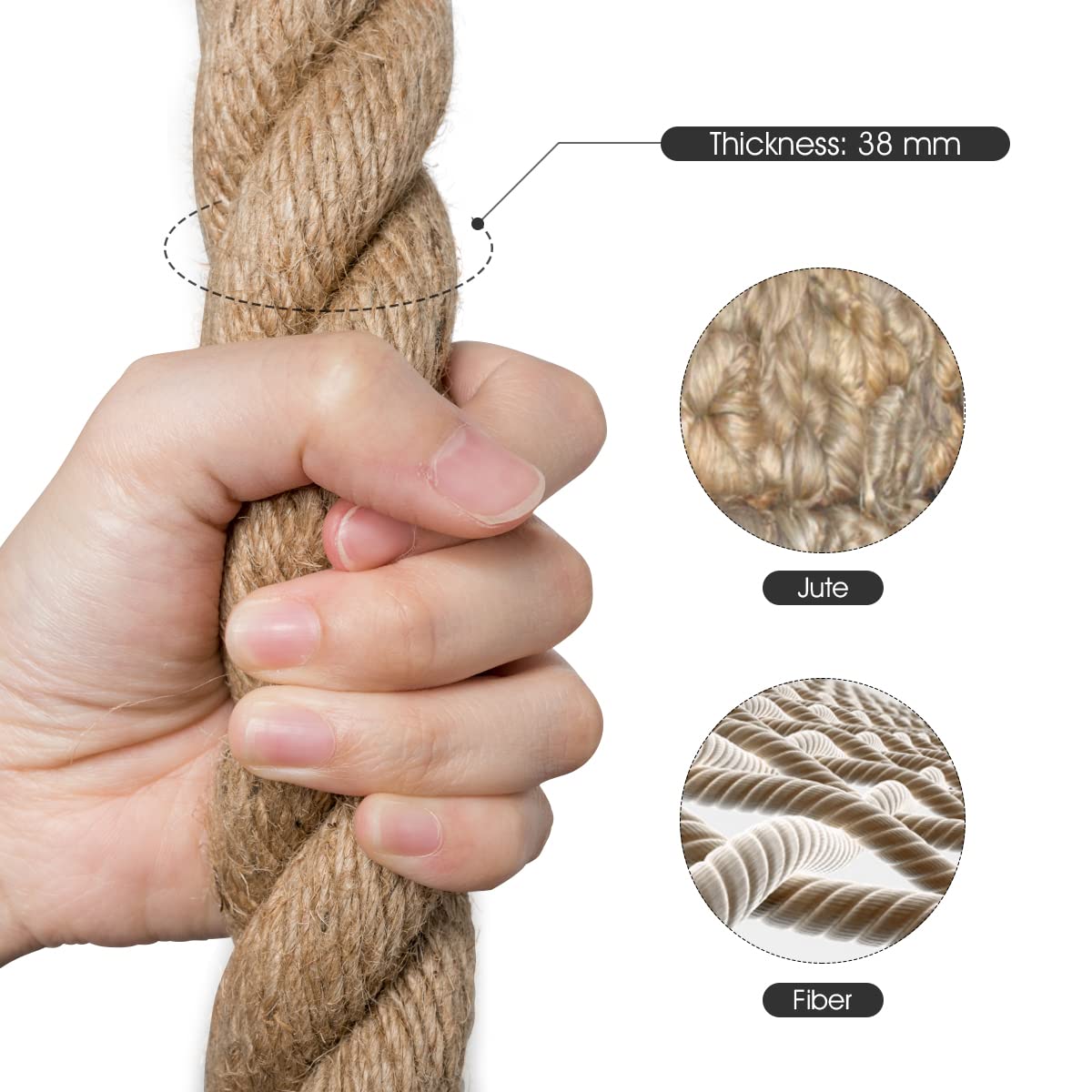 Gym Fitness Training Climbing Rope Exercise Rope Gym Rope for Strength Training and Fitness Workouts