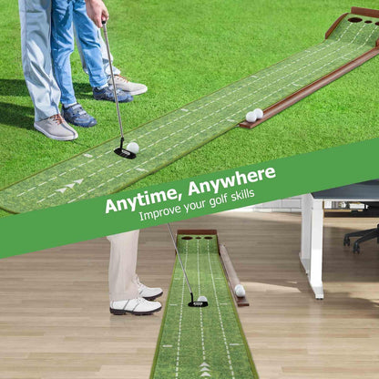 Indoor/Outdoor Golf Putting Mat for Training & Practicing