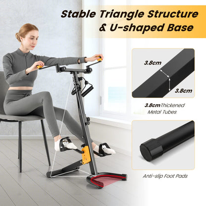 Hand Arm Leg and Knee Elderly Home Pedal Exercise Bike with Adjustable Handgrip