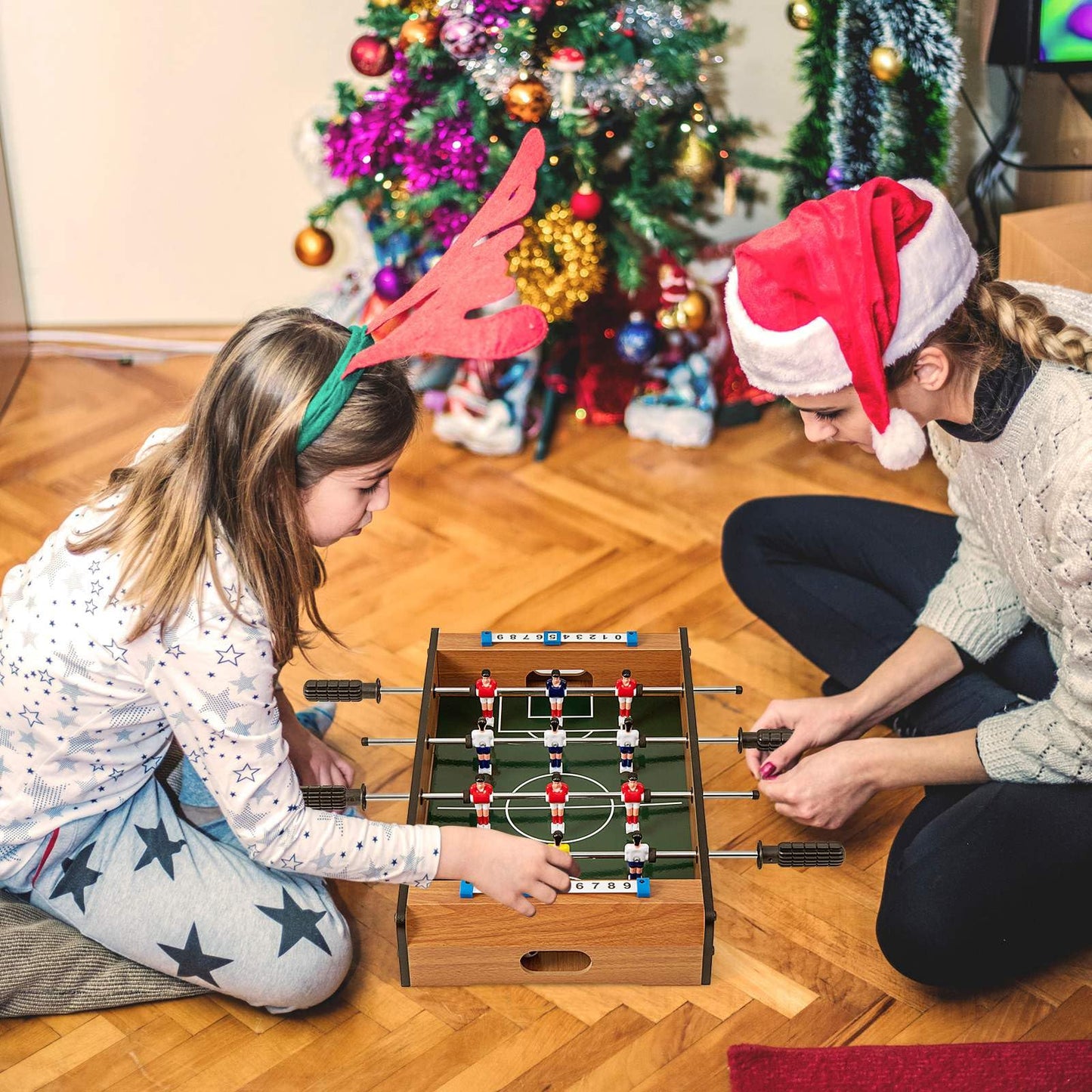 51cm Foosball Table with 2 Balls and 12 Players