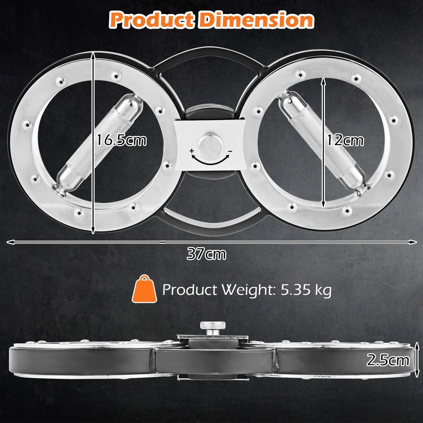 Arm Workout Equipment for Men & Women w/Adjustable Resistance & 360° Rotation