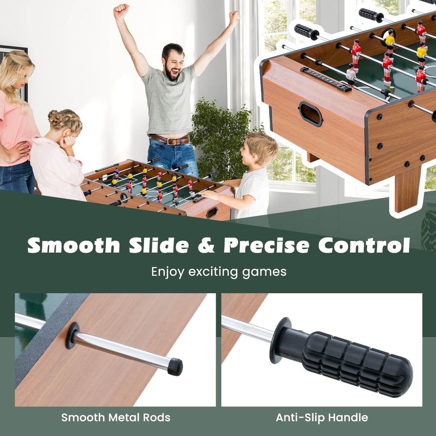 4 in 1 Combo Game Table Set for Kids & Adults