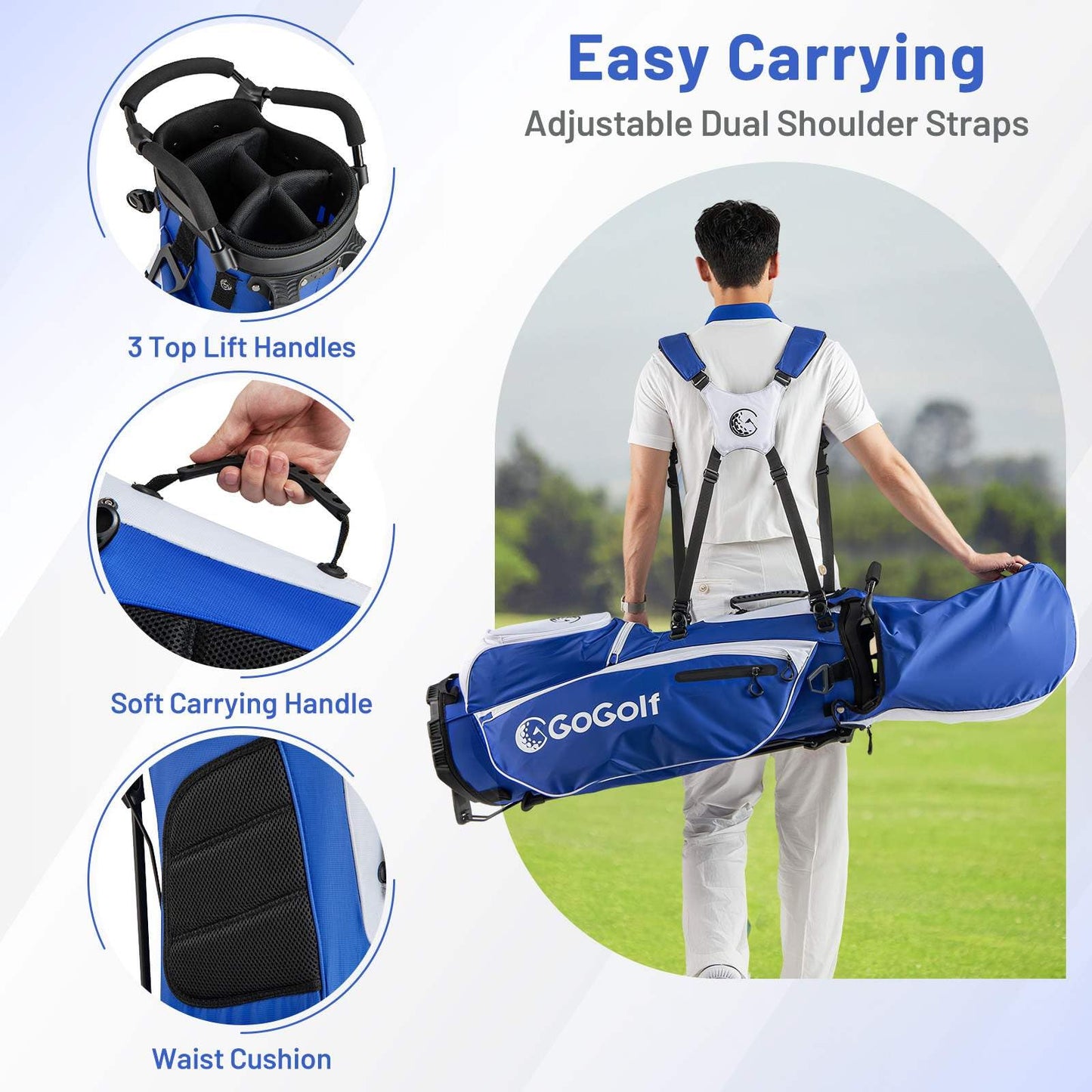 Men's Complete Golf Clubs and Bag Set