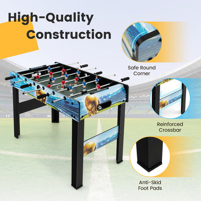 Foosball Table Game Set Adults & Kids Soccer Table for Family Activities