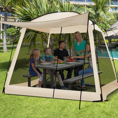 Screen Dome Camping Tent for 6-8 People Easy Setup