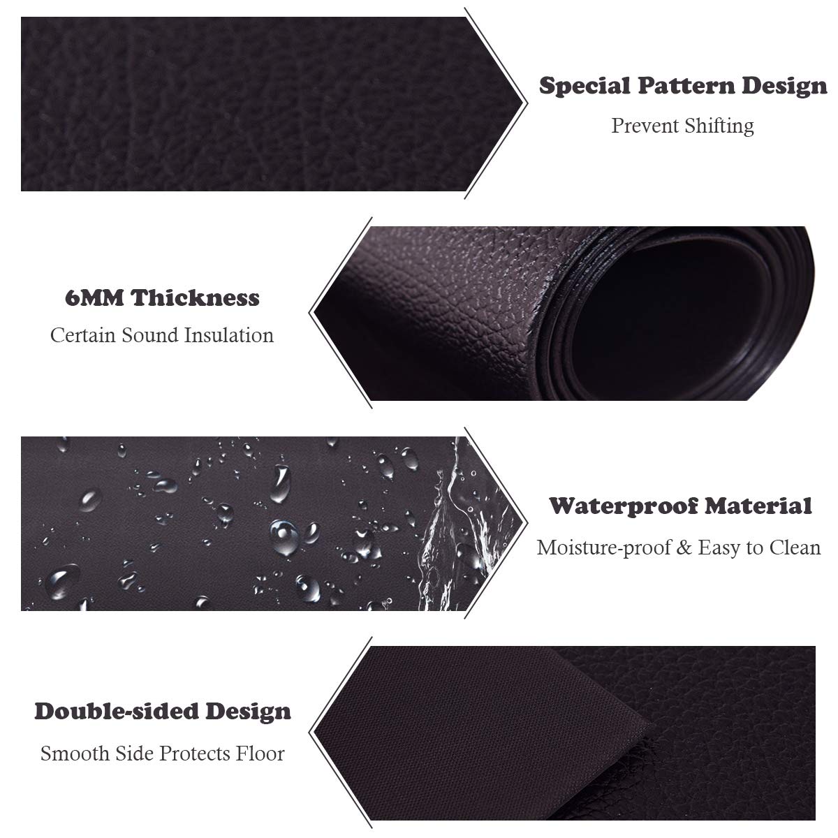 2M Floor Protect Exercise Equipment Mat for Home