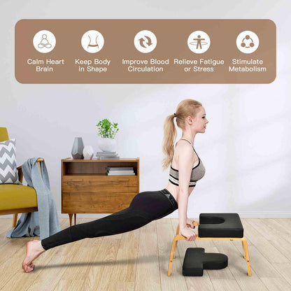 Yoga Headstand Bench Upside Down Chair for Balance Training