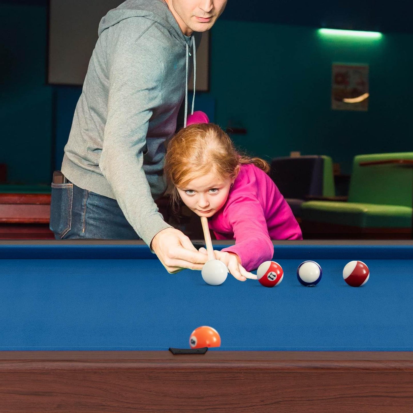 1.2M Pool Table for Kids & Adults for Family Game Bar