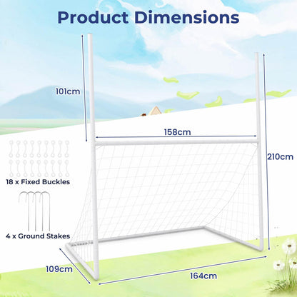 2 in 1 Backyard Football Net with PE Netting for Park