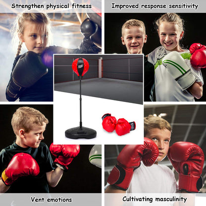 Punching Bag for Kids with Large Capacity Base for Children Over 3 Years